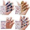 Rchovsam 4th of July Nails Stickers for Nail Art -