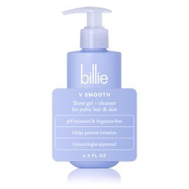 Billie - V Smooth - Shave Gel + Cleanser for Pubic Hair & Skin - pH-Balanced - Fragrance-Free - Gynecologist-Approved - 6.5 oz. | Billie