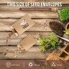 Seed Storage Organizer, Seed Packet Organizer Binder with 80Pcs Garden