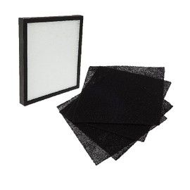 Nispira Airvantage WK01234QPC Filter Replacement For Oreck Air Purifier Air94 WK10002QPC, Plus Pet WK10052QPC True HEPA Activated Carbon 1 Set