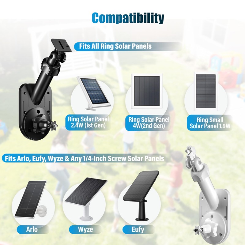2-in-1 Wall and Pole Mount for Ring Cameras | Compatible