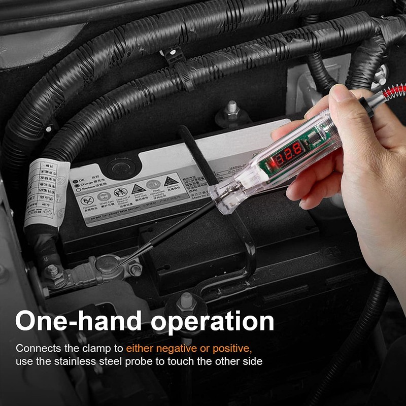 Premium Digital LED Automotive Circuit Tester, DC 2.6V-32V Test Light
