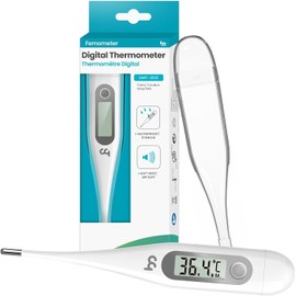 Digital Thermometer, Oral Thermometer for Adults and Infants, C/F Switchable, Rectum Armpit Reading Thermometer for Baby Kids and Adults