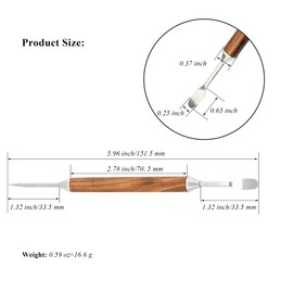 1 PCS Latte Art Pen Cinnamon Pen for Coffee,Barista Espresso Coffee Latte Art Tools Accessories for Coffee Bar Barista Make Creative Coffee Designs Decors,Stainless Steel Wood,LXLVOUEG