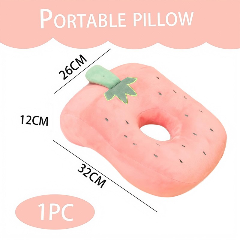 Ear Piercing Pillow, Strawberry Piercing Pillow for Side Sleepers, Attractive
