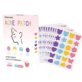 Pimple Patches for Face Acne Pimple Patch for Covering Blemishes & Redness Hydrocolloid Stickers with Gentle Adhesion Vegan, Dermatologist-Tested Cute Multishape Design (240 Count)