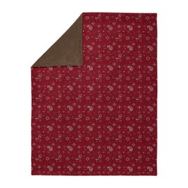 Sweet Jojo Designs Wild West Bandana Baby Boy Receiving Security Swaddle Blanket for Newborn or Toddler Nursery Car Seat Stroller Soft Minky - Red Western Southern Country Cowboy