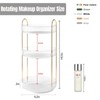 Weidace 360 Rotating Makeup Organizer for Vanity, Bathroom Countertop Spinning