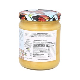 Rancho San Cayetano - MIEL DE ABEJA UNTABLE MANTEQUILLA SOLIDA 570gr - Artesanal orgánica y pura Kosher - Reduce estrés metabólico – Altiplano michoacano – Frasco amarillo - 570 gr