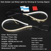 OPP ULITE Red Amber LED Strip Light 2Pcs 23 Inches