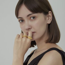 Shapes Studio The Dome Croissant Band Ring (7) (Large)