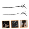 Baluue 2pcs Minimalist Bamboo Hair Stick Retro Hair Accessories for