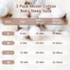 david's kids Muslin Cotton Baby Sleep Sack 0-6 Months, 2