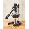 QCen Professional Cast Iron Manual Juicer, Heavy Duty Citrus Press