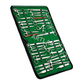 ARTLAB | Advanced Dissecting Dissection Kit -97 Pcs Stainless Steel Instruments perfect for Anatomy-Biology, Botany, Veterinary Students |Scissors |Needle Holder |Forceps| Scalpel-All in One