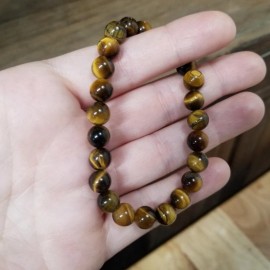 Tiger Real Tiger Eye Bracelet Strength Courage Luck Wealth Gemstone Bracelet Men Women