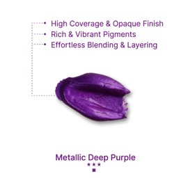 Art Whale Gouache Metallic Deep Purple Refills (50ml/1.7oz)|Intense Pigments, Easy Color Refill (2 pcs.)