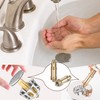 JINXIAN 2pcs Basin Pop Up Clack Slotted Plug Bolt Assembly