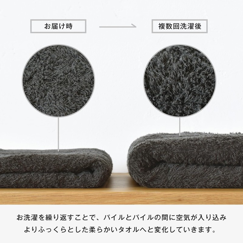 Bloom Imabari Towel, Certified Face Towel, Set of 4, Juice,