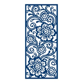 Tattered Lace Mia Panel, Metal, Silver, 13.2 x 5.5 x 0.02 cm
