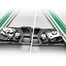 Adjustable Angle Track Saw Square with -60° to 60° Quick Positive Stop,Guide Rail,Protractor,90 Degree Right Rail Guide Compatible with Festool and Makita