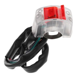 FELTECHELECTR Motorcycle Handlebar Switch Replacement Durable Push Button Control for Easy Installation Compatible with Various Models Splashproof Design for All Weather Conditions