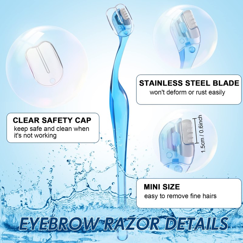 6Pcs Eyebrow Razor Mini Eyebrow Razor Trimmer Female Face Shaver