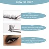 SISILILY Individual Eyelashes, 72 Clusters, 3D Fake Lashes, Eyelash Clusters,