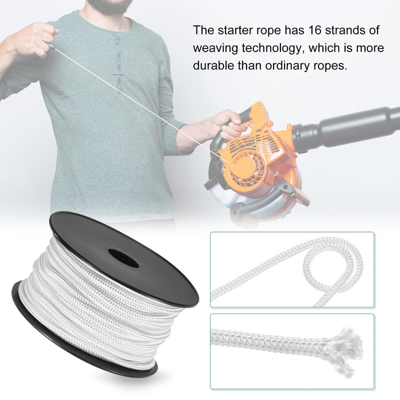 M METERXITY Recoil Starter Rope Pull Cord 6mm 30m Pull