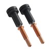 Upgraded High Flow 0.6mm Trimetal Nozzles Hardened Steel/Copper/Titanium Compatible with