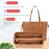 Lckaey bag organizer for tote bag felt insert purse organizer