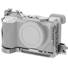 Neewer A7C II A7CR Camera Cage, Aluminum Video Rig with QR Base Arca Type Anti Slip Compatible with Sony DJI RS Gimbal, HDMI Cable Clamp, NATO Rail, Cold Shoe 3/8" ARRI 1/4" Thread, CA050 Silver
