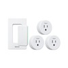 Zoiinet Remote Control Outlet Plug Switch, Buckle Design & Removable