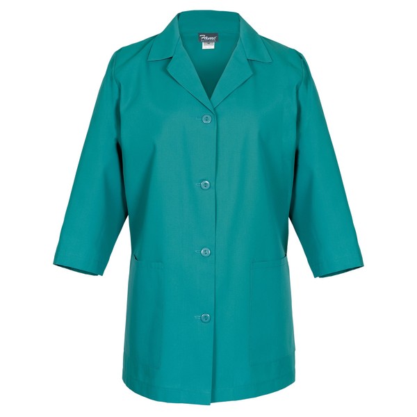 Fame® Women’s Button Smock – K72 - Jade/XL (WFA83080JAXL)