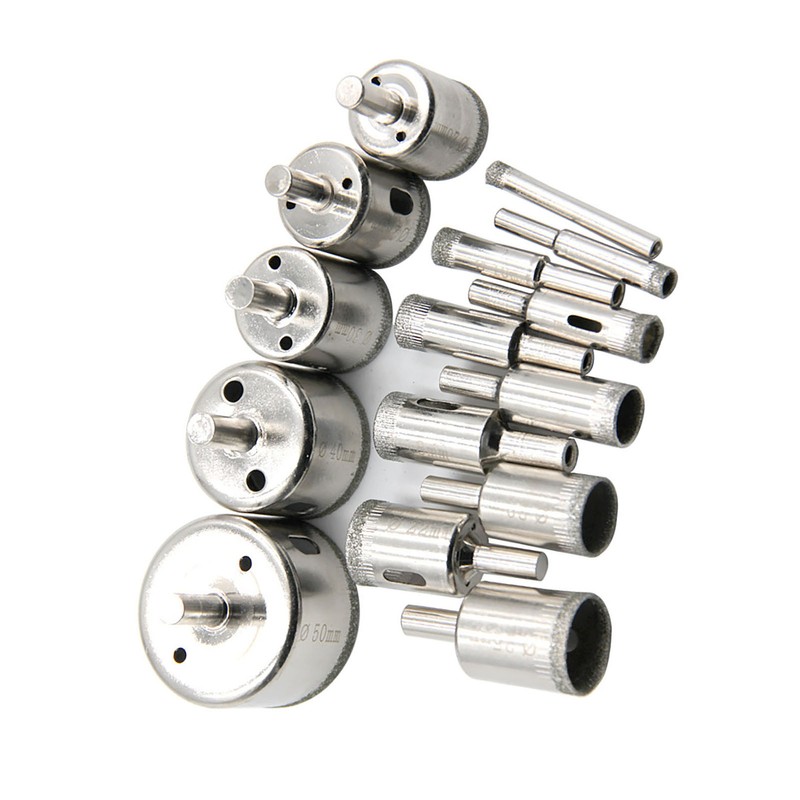 15Pcs Diamond Drill Bit Fast Clean Cutting Hand Hole Opener
