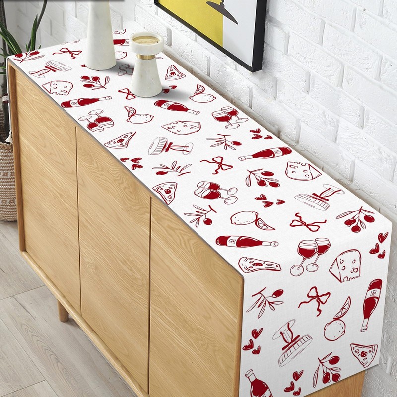 Pudodo That's Amore Table Runner Italian Themed Bachelorette Party Wedding