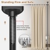 Bonpally Room Divider Curtain Rod, No Drilling Tension Rod for