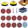 QWORK® 120 Pieces 3 Inch Sanding Discs Pad Set, Grit