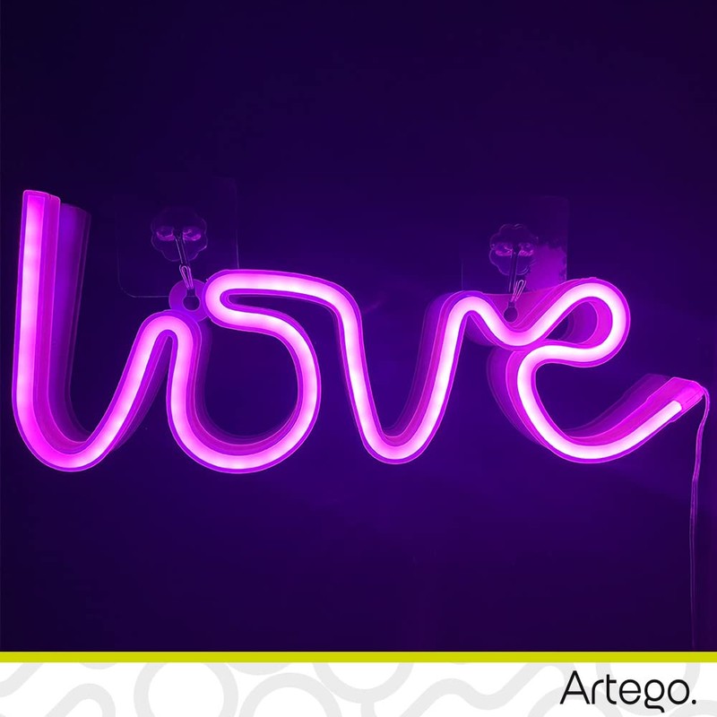 Letrero Luminoso LED Neon Amor *Varios Modelos* Para Toda Ocasión