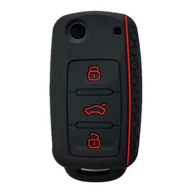 KAWIHEN Silicone Key Fob Cover Compatible with for Volkswagen Bettle Golf Jetta Passta HLO1J0959753AM HLO1J0959753D NBG735868T NBG 735868T