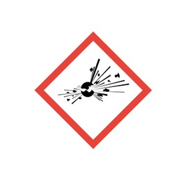 GHS01 Hazardous Substance Sticker 151 10 x 10 cm Hazardous Substances Symbol GHS Marking Warning Note