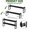 BrightRow 2 Pcs 3.5" W Expandable Window Sill Plant Shelf,