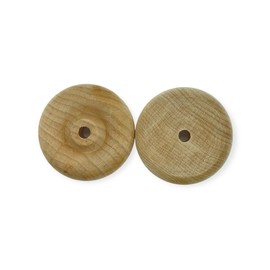50 Wood 1-1/2 Inch Toy Wheel W/1/4 Hole