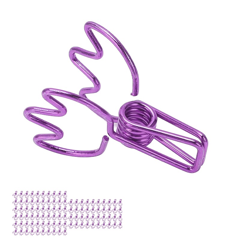 100Pcs Crown Shape Paper Clips Cartoon Cute Metal Binder Clips