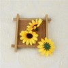 UUYYEO 100 Pcs Artificial Flower Heads Mini Fake Sunflower Decorative