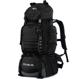 LibSkyln Hiking Backpack, 90L Camping Backpack, Water Resistant Lightweight Outdoor Sport Daypack, Travel Bag for Camping Climbing Touring (Black)