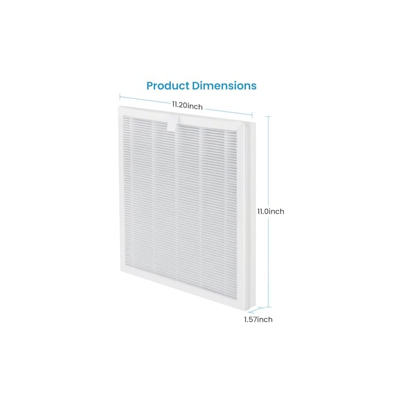 (2 PCS) VEWIOR H13 True HEPA Replacement Filter for ClearAir-A6