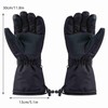 Electric Heated Gloves Waterproof Winter Gloves with 3 Heating Levels