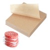 sourcing map 229 Pcs Unbleached Parchment Paper Baking Sheets Squares,