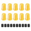 sourcing map 10pcs Potentiometer Knobs,D-Shaft Replacement Rubber Potentiometer Control Knob